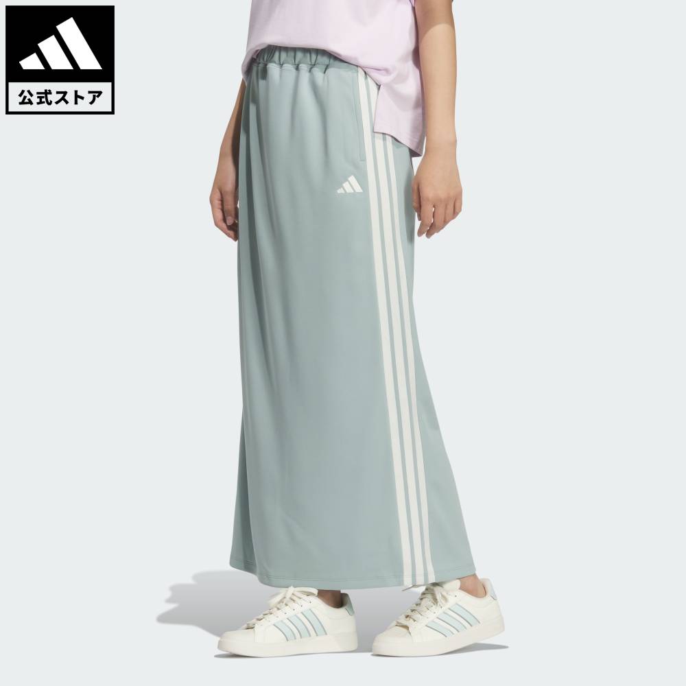 【ポイント20倍 3/20 20:00～3/26 1:59】 【公式】アディダス adidas 返品可 ライフスタイル スリーストライプス DK アイライン スカート スポーツウェア レディース ウェア・服 スカート 緑 グリーン KF6145 【PT】