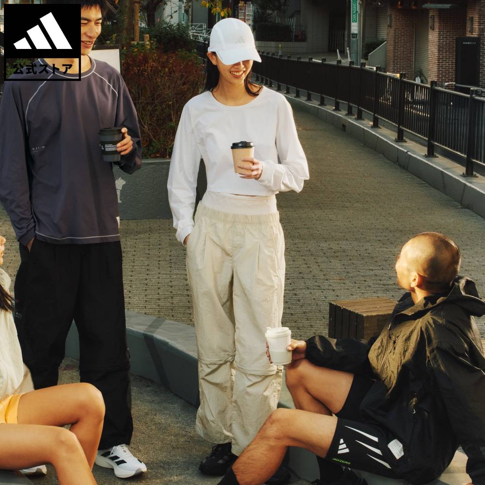 【公式】アディダス adidas 返品可 ランニング DAY//Ø ウーブンパンツ パフォーマンス レディース ウェア・服 ボトムス ベージュ KL8282