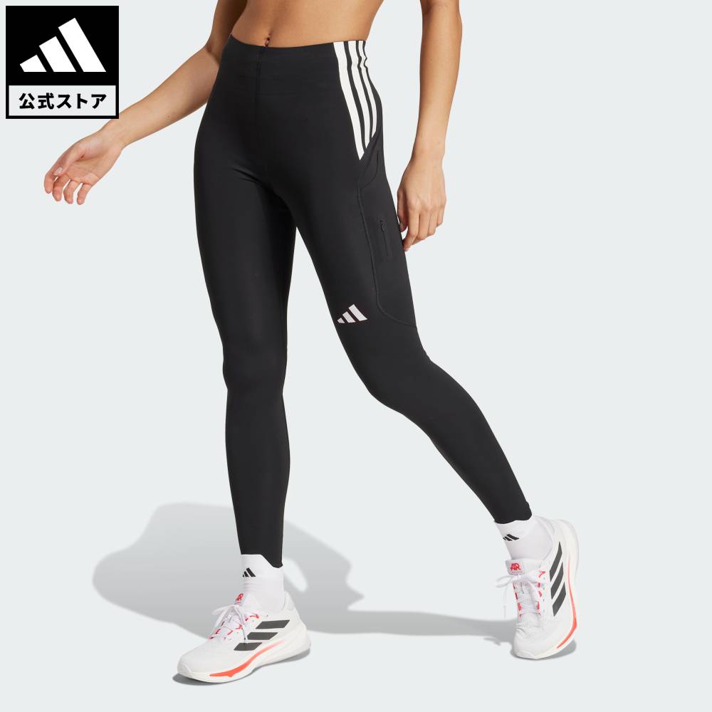 【公式】アディダス adidas 返品可 ランニング アディゼロ フルレングス レギンス パフォーマンス レディース ウェア・服 タイツ・レギンス 黒 ブラック JI5656