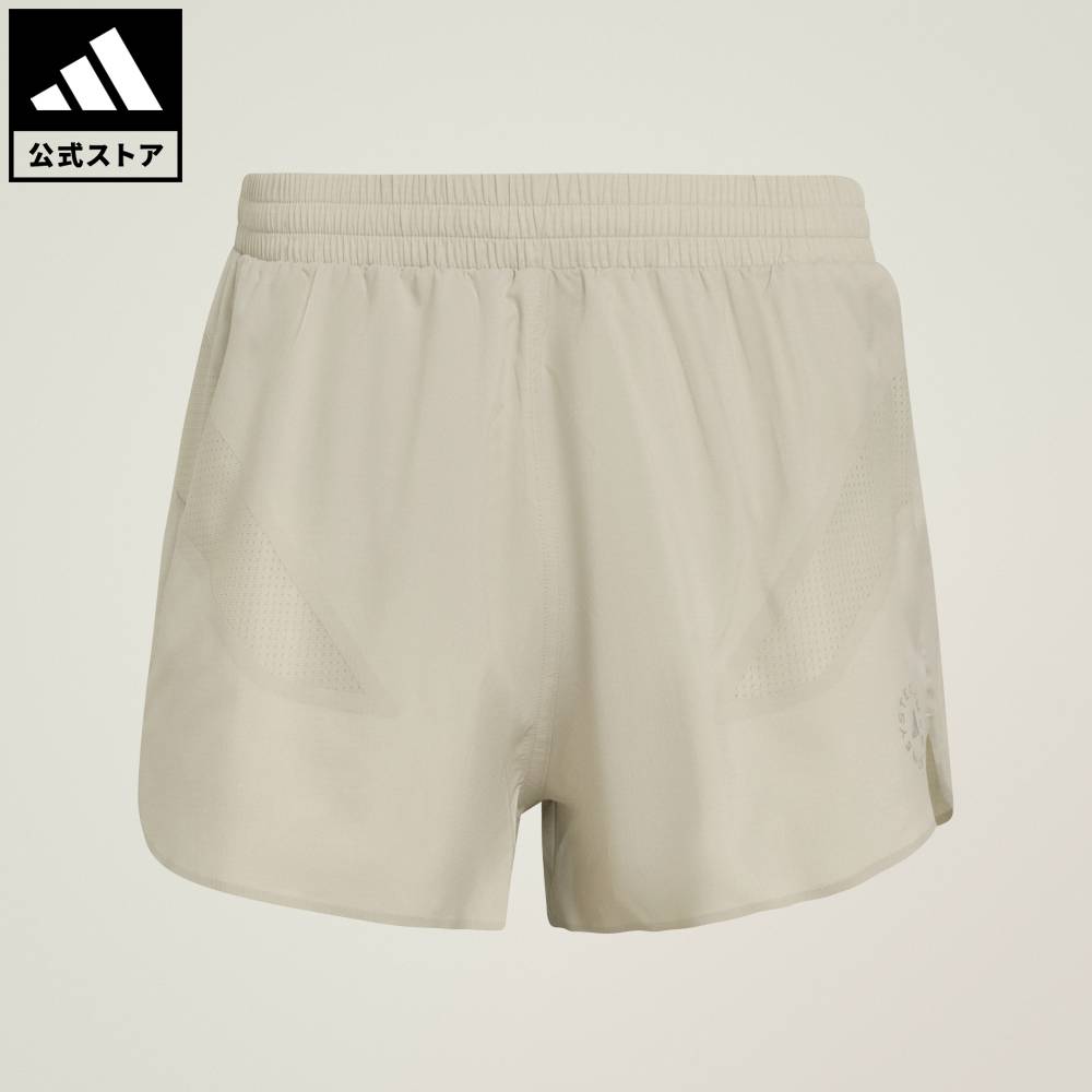 乐天商城 - 【ポイント20倍 5/9 20:00～5/20 23:59】 【公式】アディダス adidas 返品可 ランニング adidas by Stella McCartneyランニングショーツ アディダス バイ ステラマッカートニー レディース ウェア・服 ショートパンツ・短パン ベージュ JY8200 【PT】