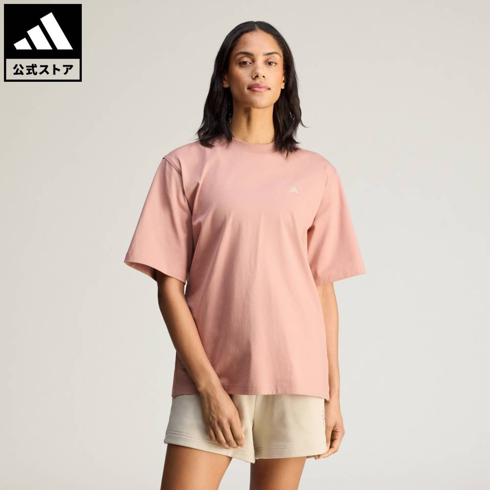 【ポイント20倍 5/9 20:00～5/20 23:59】 【公式】アディダス adidas 返品可 ライフスタイル adidas by Stella McCartneyルーズTシャツ アディダス バイ ステラマッカートニー レディース ウェア・服 Tシャツ ブラウン JZ0696 【PT】
