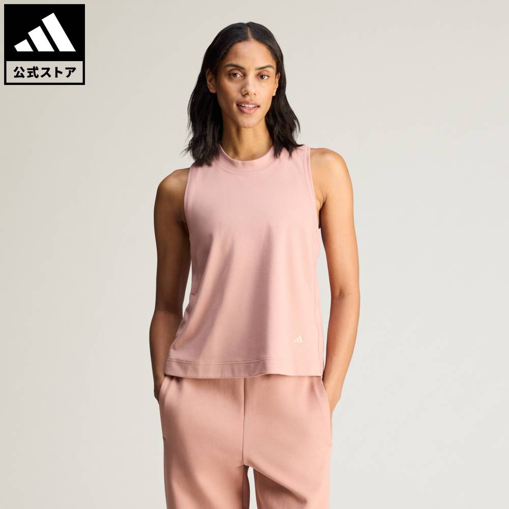 【公式】アディダス adidas 返品可 ライフスタイル adidas by Stella McCartney ロゴ タンクトップ アディダス バイ ステラマッカートニー レディース ウェア・服 タンクトップ ブラウン JZ0700