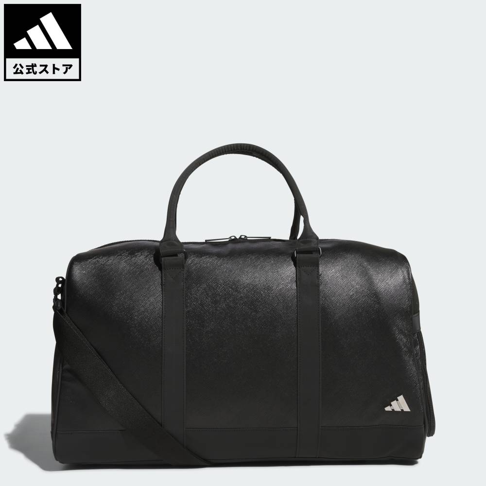 adidas ポリウレタン『ゴルフ』ボストンバック アディダス 【ゴルフ】ポリウレタン ボストンバッグ - ブラック
