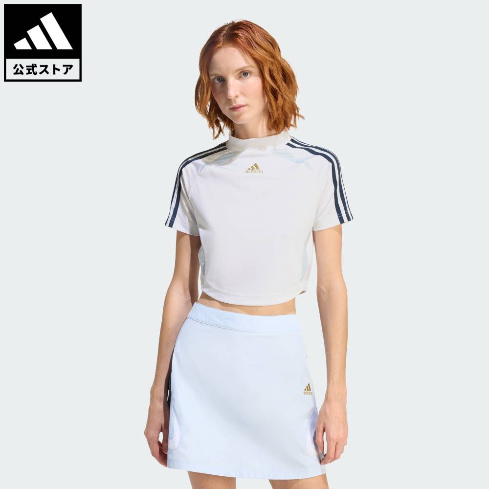 【公式】アディダス adidas 返品可 ライフスタイル チームガイストベビーTシャツ オリジナルス レディース ウェア・服 Tシャツ 白 ホワイト KC9197