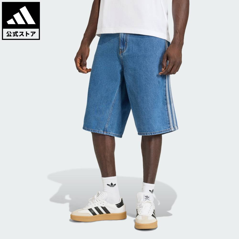 乐天商城 - 【ポイント20倍 5/9 20:00～5/20 23:59】 【公式】アディダス adidas 返品可 ライフスタイル ファイアーバード アディカラー デニム ショーツ オリジナルス メンズ ウェア・服 ショートパンツ・短パン KD1500 【PT】
