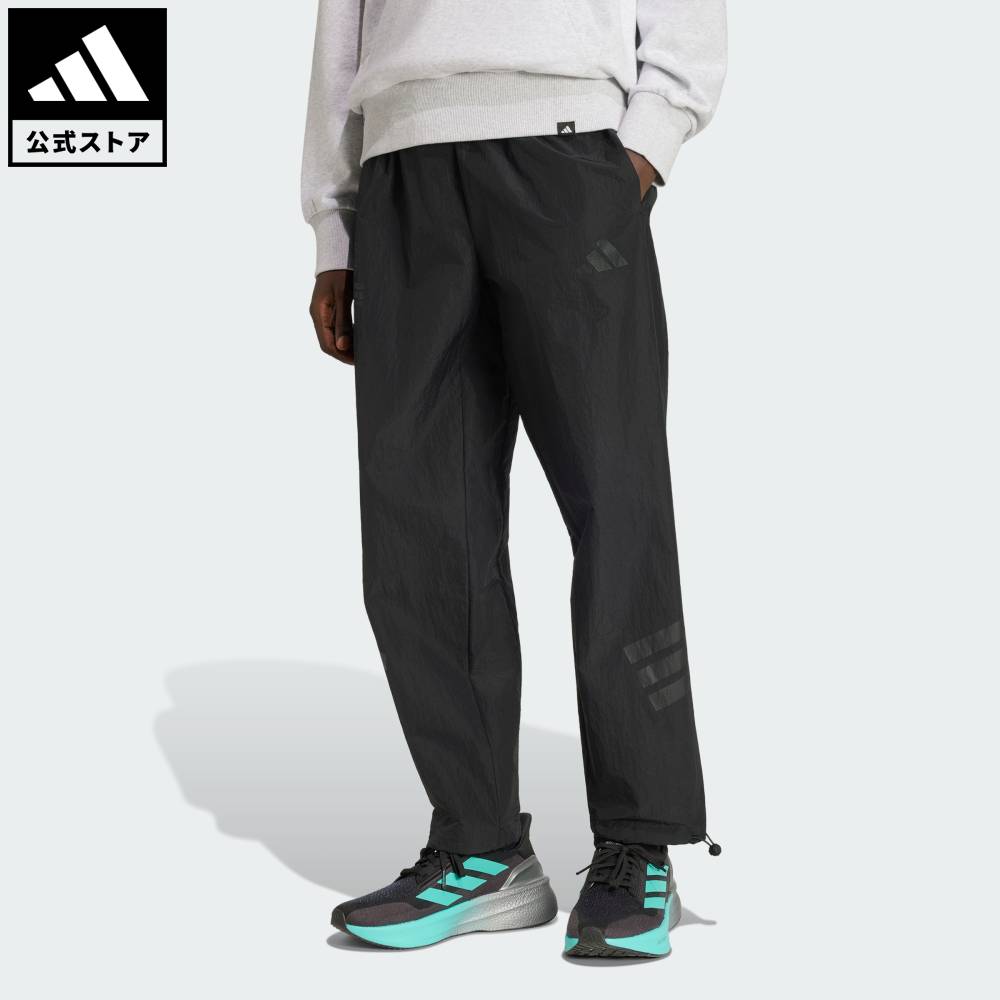 乐天商城 - 【公式】アディダス adidas 返品可 モータースポーツ MERCEDES AMG PETRONAS F1 チーム ナイト ウーブンパンツ パフォーマンス メンズ ウェア・服 ボトムス 黒 ブラック KE5961