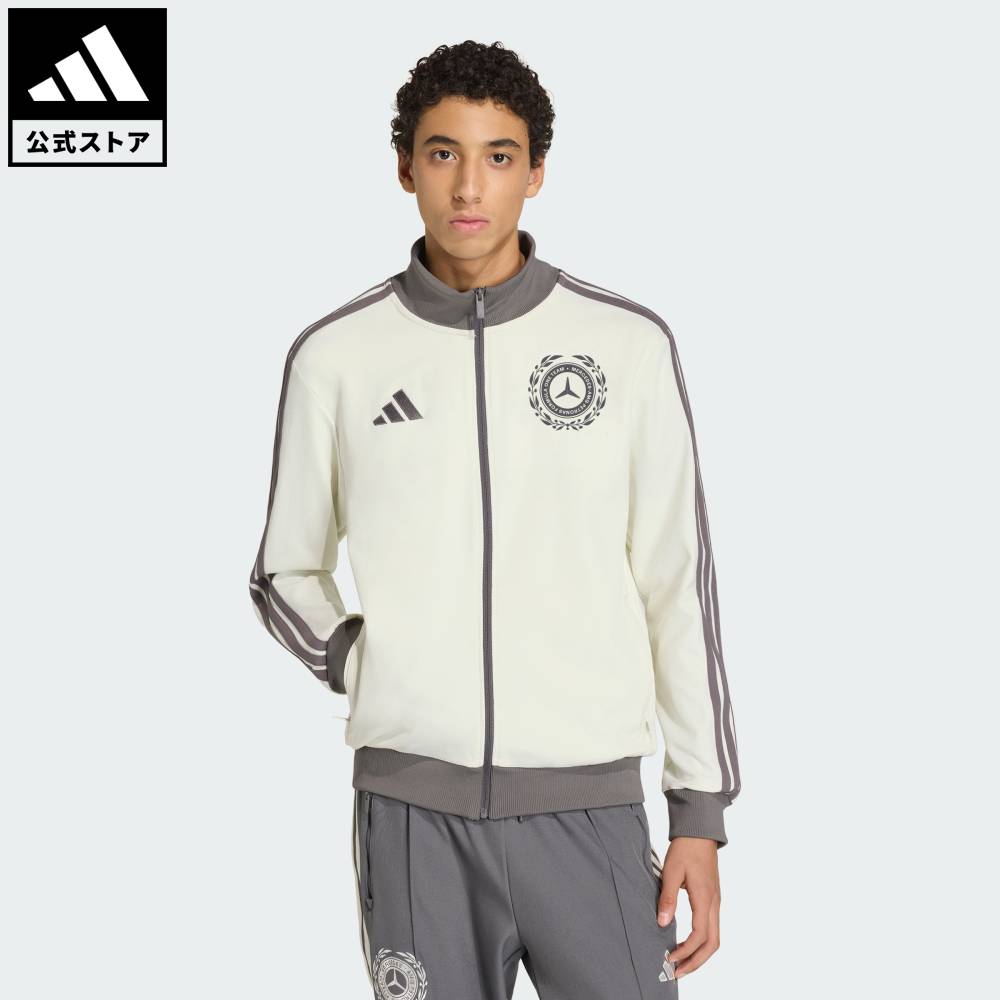 【公式】アディダス adidas 返品可 モータースポーツ MERCEDES AMG PETRONAS F1 チーム シルバーアローズ アイコン トラックトップ メンズ パフォーマンス メンズ ウェア・服 ジャージ 白 ホワイト KE8270