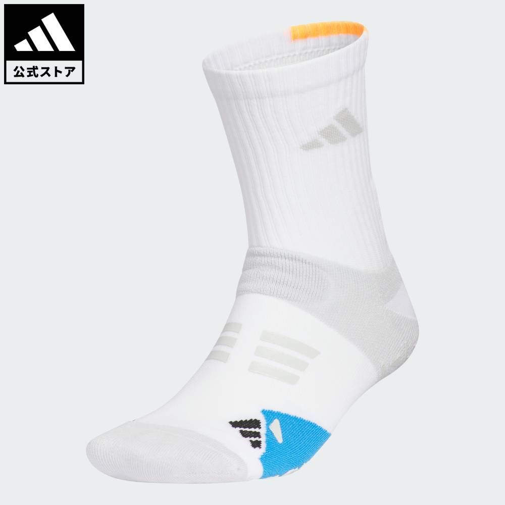 乐天商城 - 【ポイント10倍 5/9 20:00～5/20 23:59】 【公式】アディダス adidas 返品可 ゴルフ アディパワークルーソックス パフォーマンス ユニセックス アクセサリー ソックス・靴下 白 ホワイト KF0454 【PT】