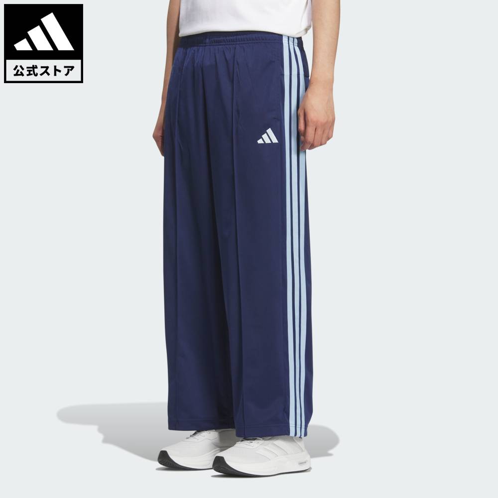 乐天商城 - 【ポイント20倍 04/29 00:00～05/06 23:59】 【公式】アディダス adidas 返品可 ライフスタイル 軽パン トリコットトラックパンツ スポーツウェア メンズ ウェア・服 ボトムス 青 ブルー KQ6917 【PT】