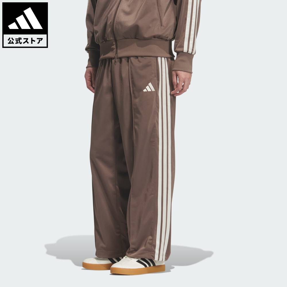 乐天商城 - 【ポイント20倍 5/9 20:00～5/20 23:59】 【公式】アディダス adidas 返品可 ライフスタイル 軽パン トリコットトラックパンツ スポーツウェア メンズ ウェア・服 ボトムス ブラウン KQ6918 【PT】