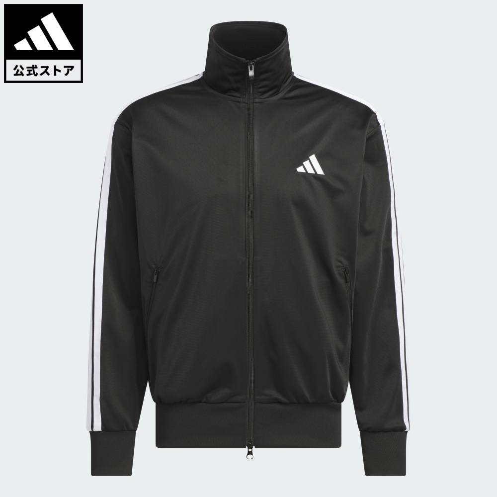 【ポイント20倍 3/13 0:00～3/18 23:59】 【公式】アディダス adidas 返品可 ライフスタイル 軽パン トリコットトラックトップ スポーツウェア メンズ ウェア・服 ジャージ 黒 ブラック KQ6934 【PT】
