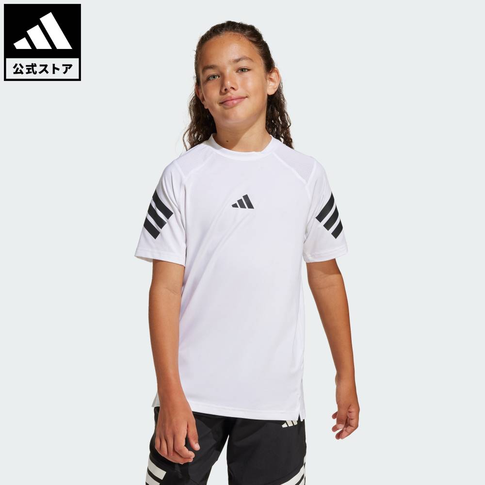 乐天商城 - 【ポイント20倍 5/9 20:00～5/20 23:59】 【公式】アディダス adidas 返品可 ジム・トレーニング オールスポーツ NXT 半袖Tシャツ キッズ スポーツウェア キッズ／子供用 ウェア・服 Tシャツ 白 ホワイト JJ1165 【PT】