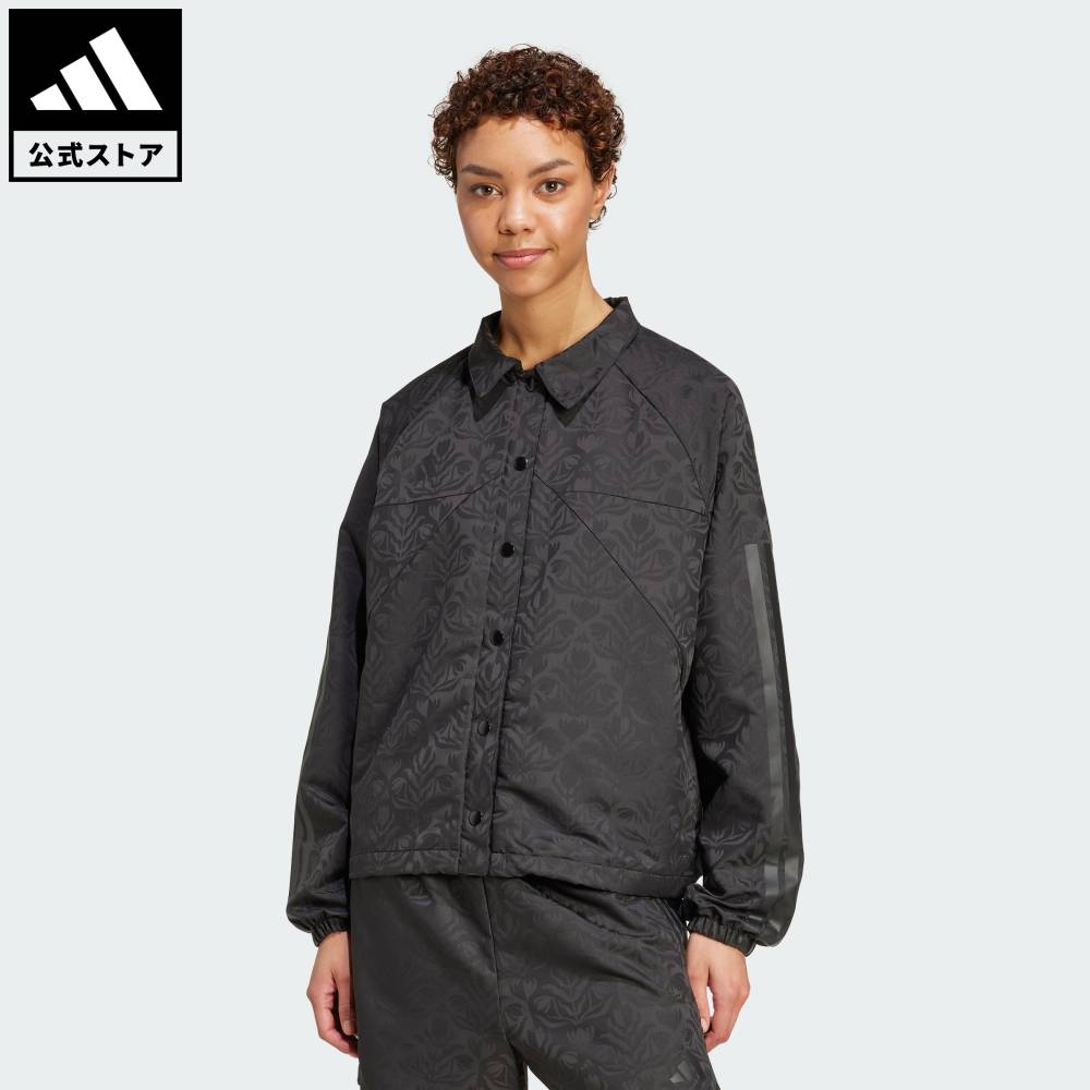 乐天商城 - 【20％OFFクーポン対象 05/09 20:00～05/20 23:59】 【公式】アディダス adidas 返品可 ライフスタイル ティロ x Common Goal コーチ ジャケット スポーツウェア レディース ウェア・服 ジャケット 黒 ブラック JL7647