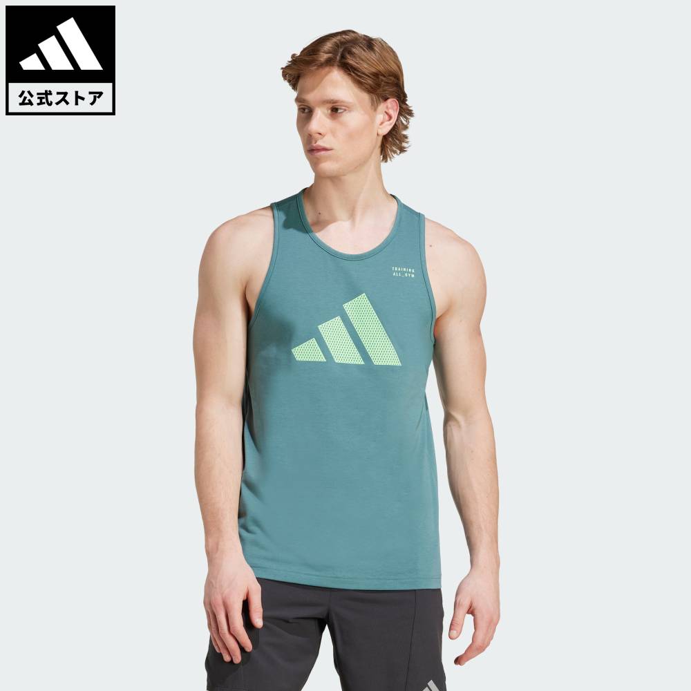 樂天商城 - 【公式】アディダス adidas 返品可 ジム・トレーニング クライマクール カテゴリー トレーニング グラフィック タンク パフォーマンス メンズ ウェア・服 タンクトップ JM8984