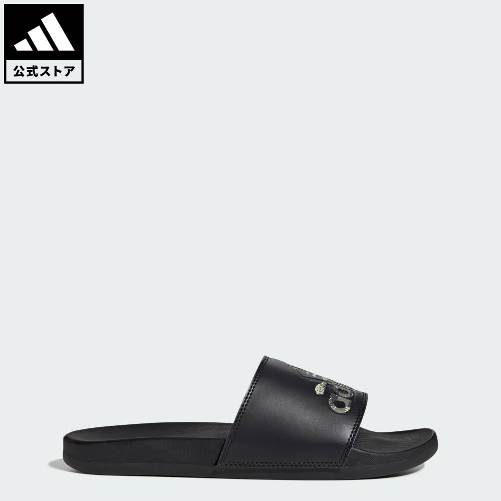 乐天商城 - 【ポイント20倍 5/9 20:00～5/20 23:59】 【公式】アディダス adidas 返品可 ライフスタイル アディレッタ コンフォート サンダル / Adilette Comfort Slides スポーツウェア ユニセックス シューズ・靴 サンダル＆ビーチサンダル 黒 ブラック JP7083 【PT】