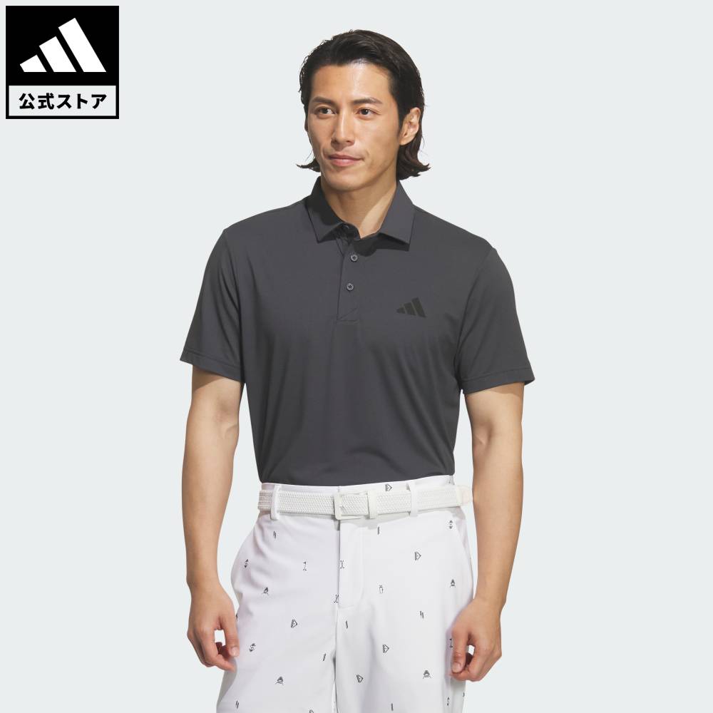 乐天商城 - 【ポイント10倍 5/9 20:00～5/20 23:59】 【公式】アディダス adidas 返品可 ゴルフ バックプリント半袖ポロシャツ パフォーマンス メンズ ウェア・服 ポロシャツ グレー JY8227 【PT】