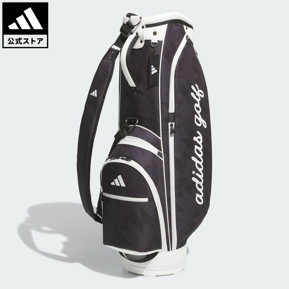 乐天商城 - 【ポイント10倍 5/9 20:00～5/20 23:59】 【公式】アディダス adidas 返品可 ゴルフ ユニセックス AOP カート ゴルフバッグ パフォーマンス ユニセックス アクセサリー バッグ・カバン 黒 ブラック KA4948 【PT】