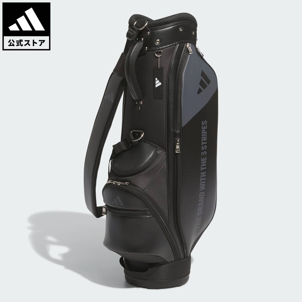 Brand：パフォーマンスSports：ゴルフCategory：アクセサリー【09cg】【color:ブラック】【size:フリー】 スポーツブランドアディダス公式ショップAG カート バッグスタイルと耐久性を兼ね備えた合成皮革素材のパフォーマンス ゴルフバッグ。スタイルと耐久性を兼ね備えたポリウレタン素材のパフォーマンス ゴルフバッグ。9.0型 2.6kg 47インチ対応本体/合成皮革 切替部分/ポリエステル商品番号：KA4949色：Blackモデル：QF624スポーツ：ゴルフOther Color