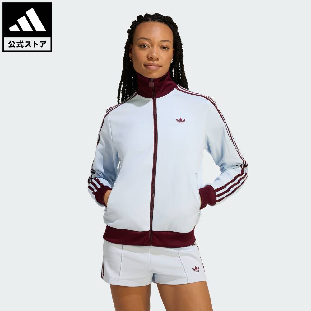 【公式】アディダス adidas 返品可 ライフスタイル クラシック トラックトップ オリジナルス レディース ウェア・服 ジャージ 青 ブルー KD3741