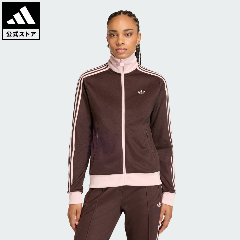 【公式】アディダス adidas 返品可 ライフスタイル クラシック トラックトップ オリジナルス レディース ウェア・服 ジャージ ブラウン KD3742