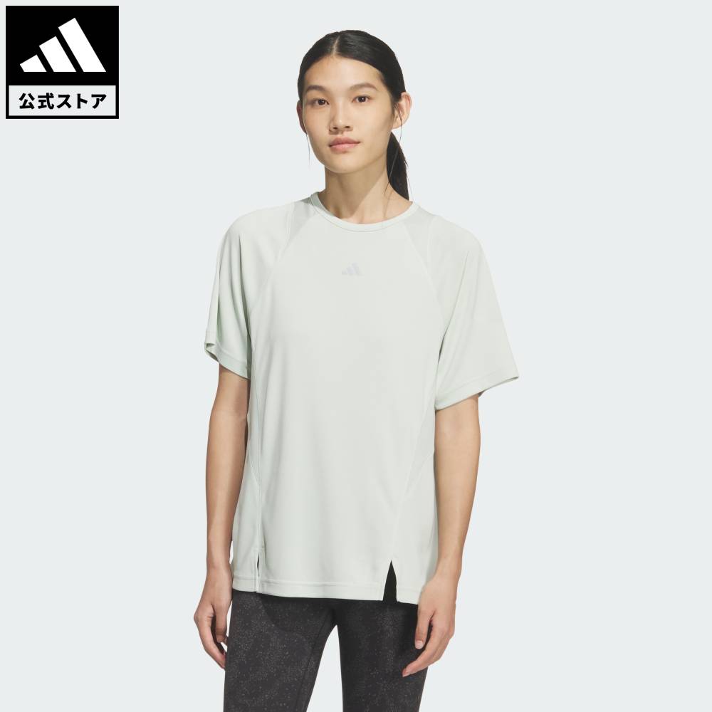 乐天商城 - 【公式】アディダス adidas 返品可 ジム・トレーニング ウィメンズ　クールセンサー半袖Tシャツ パフォーマンス レディース ウェア・服 Tシャツ 緑 グリーン KE9113