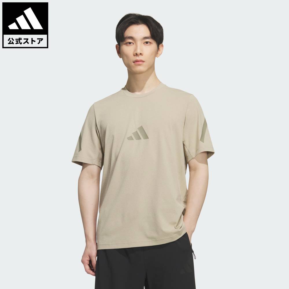 乐天商城 - 【ポイント20倍 5/9 20:00～5/20 23:59】 【公式】アディダス adidas 返品可 ライフスタイル Z.N.E レギュウラーフィット CARAT 半袖Tシャツ スポーツウェア メンズ ウェア・服 Tシャツ ブラウン KG7406 【PT】