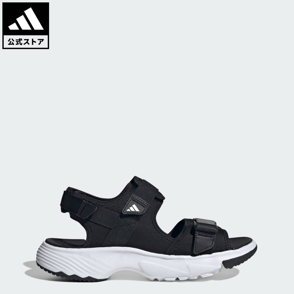 [공식] 아디다스 adidas 반품 가능 라이프 스타일 라이프 스타일 샌들 / LIFESTYLE SANDAL 스포츠웨어 유니섹스 신발 신발 샌들 & 비치 샌들 블랙 블랙 KI1188