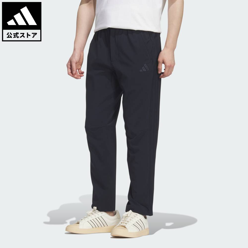 乐天商城 - 【ポイント20倍 5/9 20:00～5/20 23:59】 【公式】アディダス adidas 返品可 ライフスタイル 軽パン ストレッチコミューターレギュラーテーパードパンツ スポーツウェア メンズ ウェア・服 ボトムス 青 ブルー KV4698 【PT】