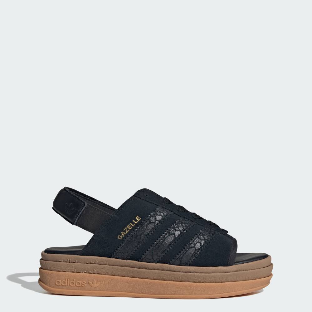 【公式】アディダス adidas 返品可 ライフスタイル ガゼル ボールド サンダル / GAZELLE BOLD SANDALS オリジナルス ユニセックス シューズ・靴 サンダル＆ビーチサンダル 黒 ブラック HQ4688 2