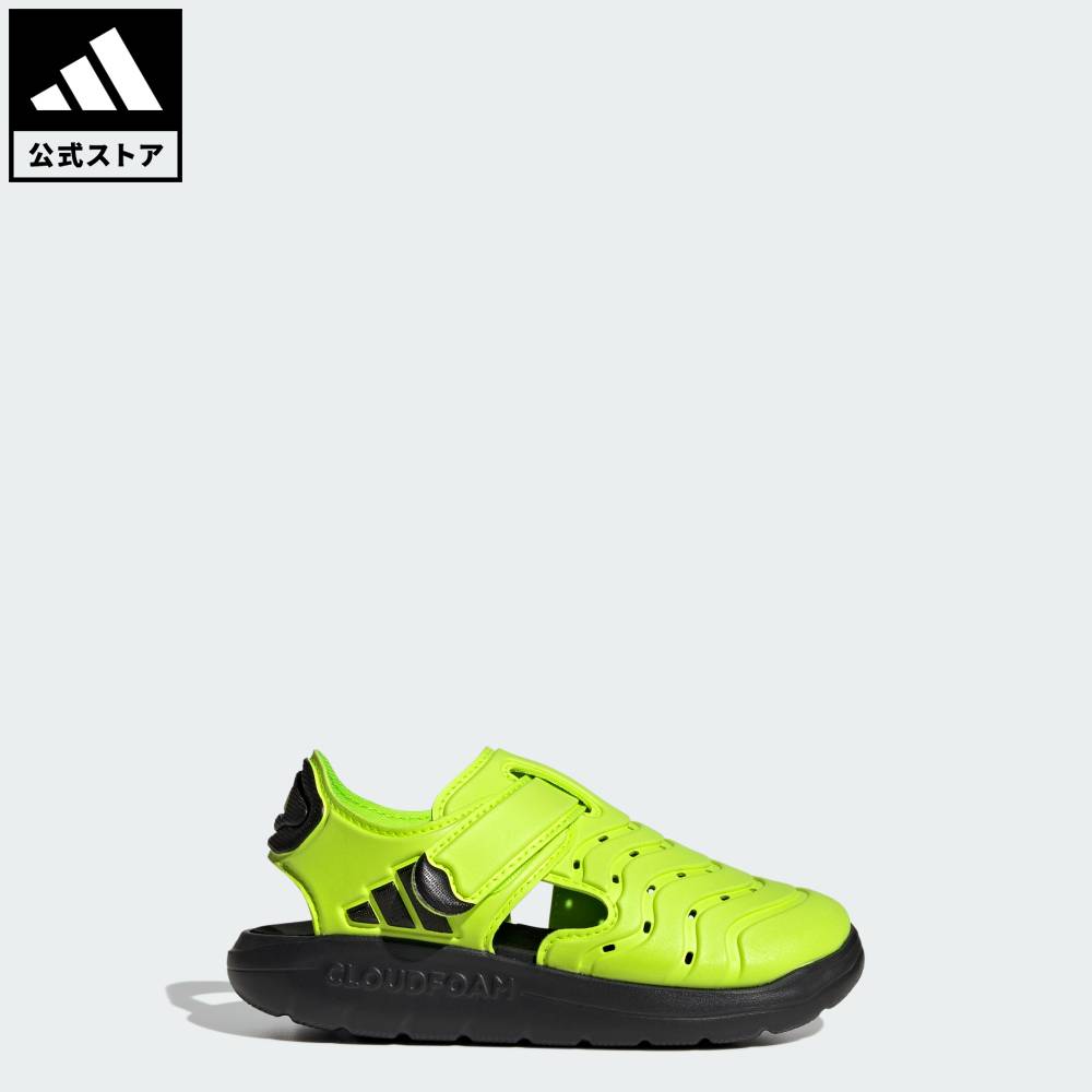 【ポイント20倍 4/24 20:00～4/27 9:59】 【公式】アディダス adidas 返品可 ライフスタイル ウォーター サンダル 2 サンダル 子ども用 / WATER SANDAL 2 SANDALS CHILDREN スポーツウェア キッズ／子供用 シューズ 靴 サンダル＆ビーチサンダル 緑 グリーン HQ4994 【PT】