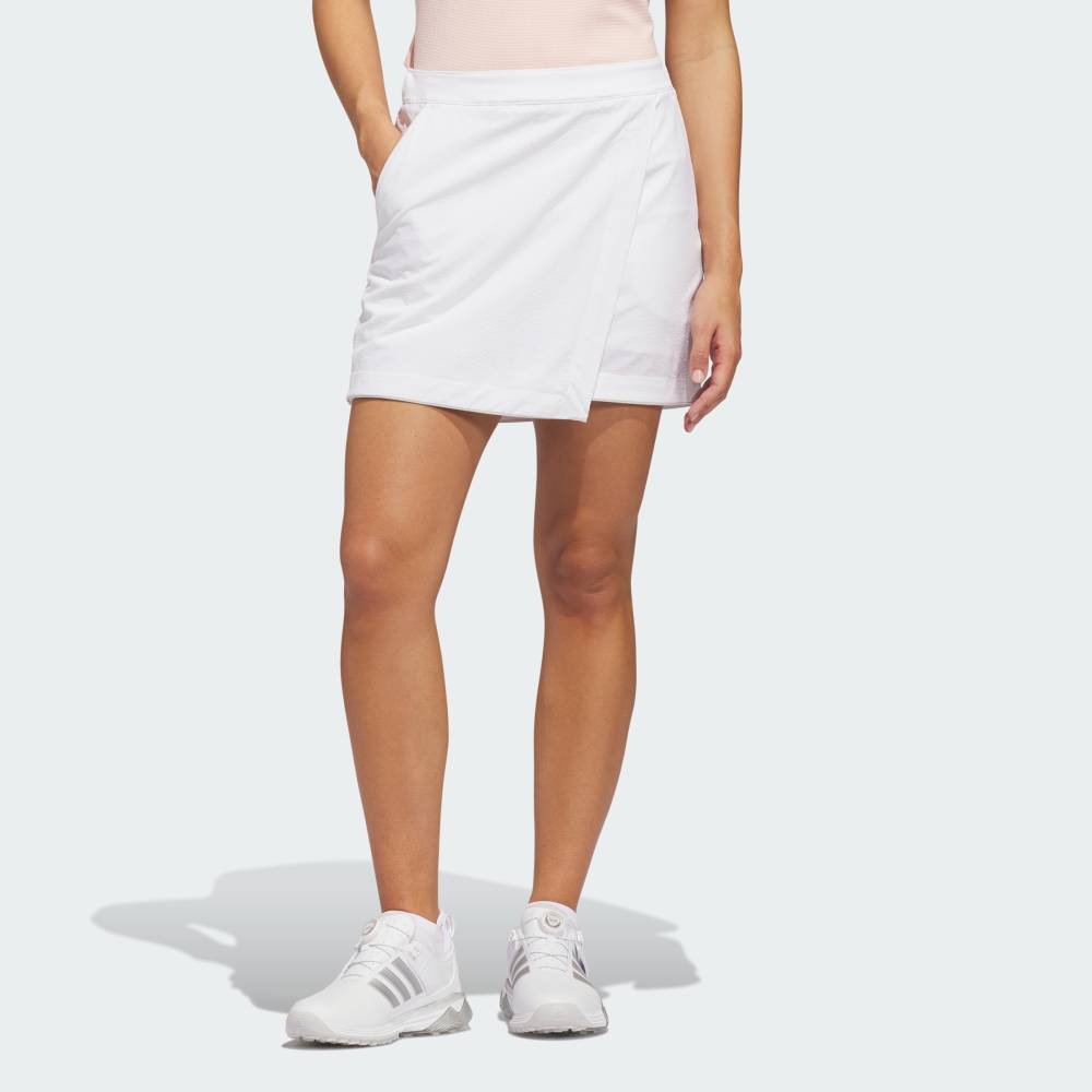 【20％OFFクーポン対象 07/15 0:00～07/26 1:59】 【公式】アディダス adidas 返品可 ゴルフ アルティメット365 シアサッカー スコート パフォーマンス レディース ウェア・服 スカート 白 ホワイト JX6678