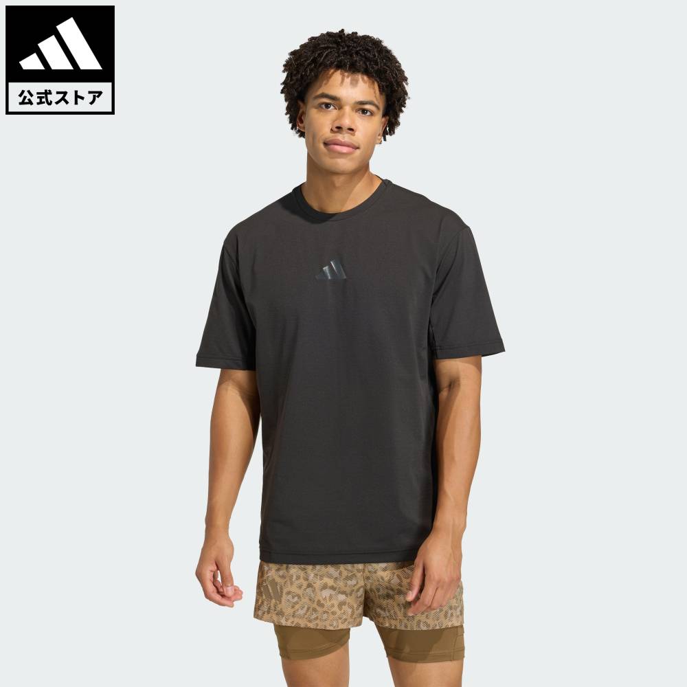 乐天商城 - 【公式】アディダス adidas 返品可 トレイルランニング テレックスXPLORICクライマクール+ トレイル Tシャツ アディダス テレックス メンズ ウェア・服 Tシャツ 黒 ブラック JY4097