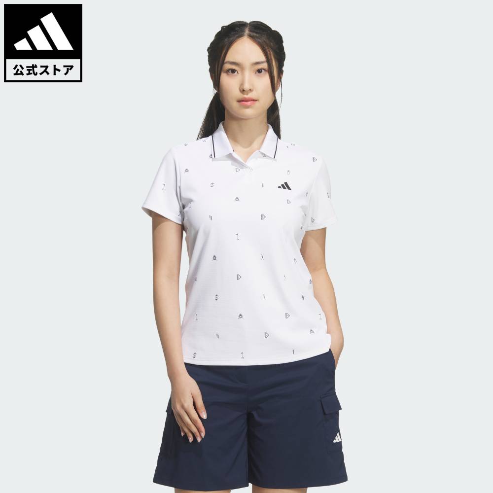 【ポイント10倍 10/04 20:00～10/11 23:59】 【公式】アディダス adidas 返品可 ゴルフ クライマクール モノグラム 半袖シャツ パフォーマンス レディース ウェア・服 ポロシャツ 白 ホワイト KA4304 adidas-10236640 adidas Online Shop 楽天市場店 パッケージ画像