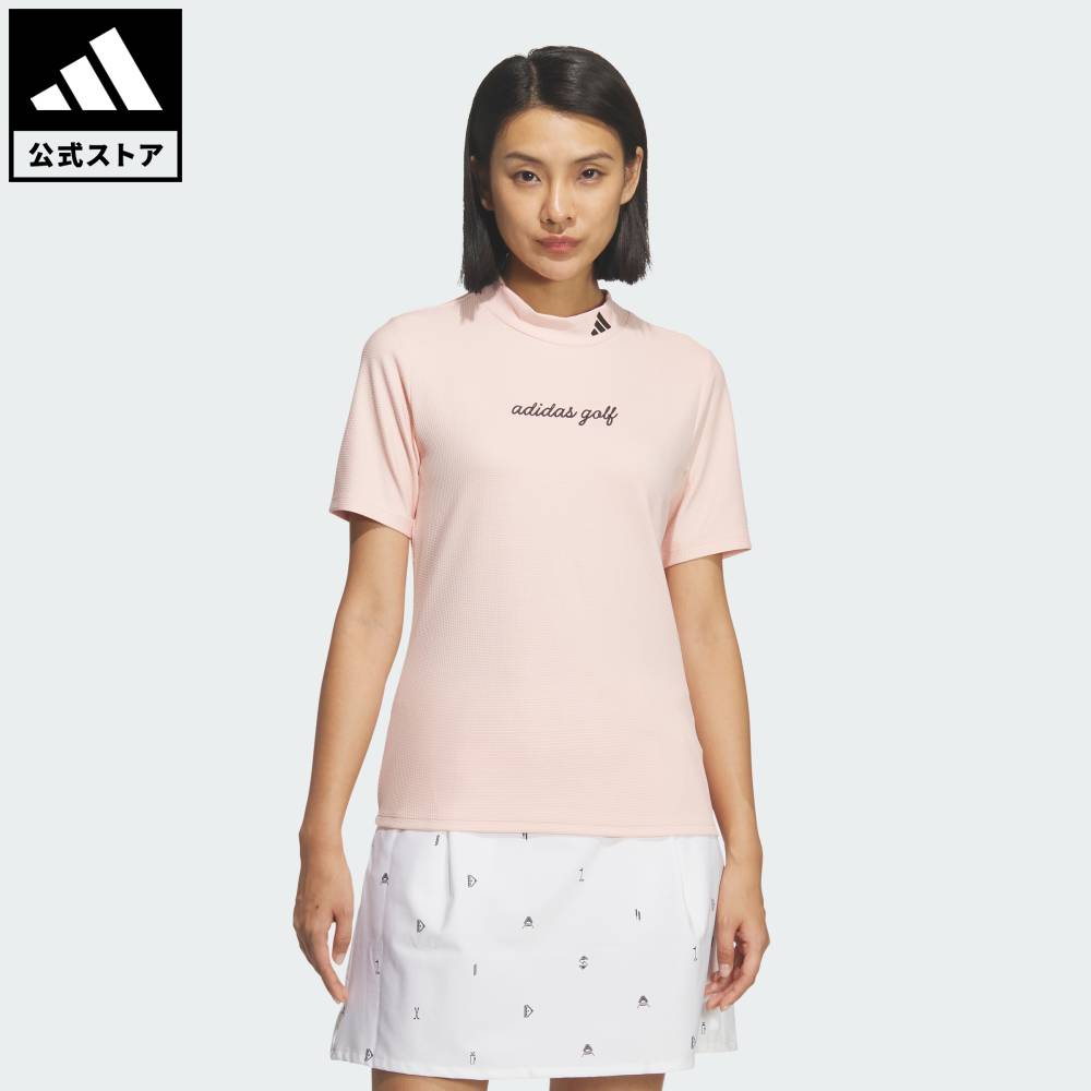 ADIDAS - 【公式】アディダス adidas 返品可 ゴルフ クライマクール モックネック 半袖シャツ パフォーマンス レディース ウェア・服 ポロシャツ ピンク KB4729