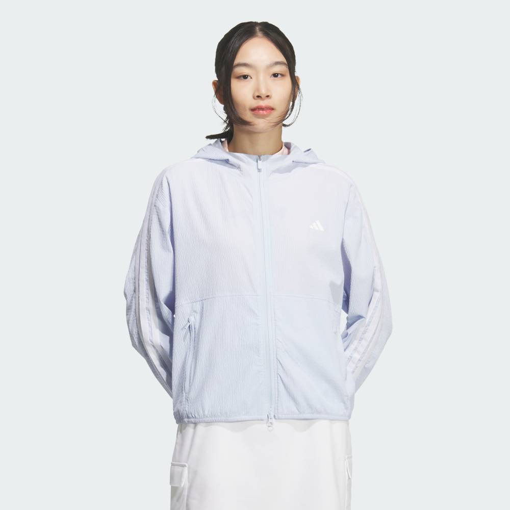 【公式】アディダス adidas 返品可 ゴルフ フルジップジャケット パフォーマンス レディース ウェア・服 ジャケット 青 ブルー KB4753