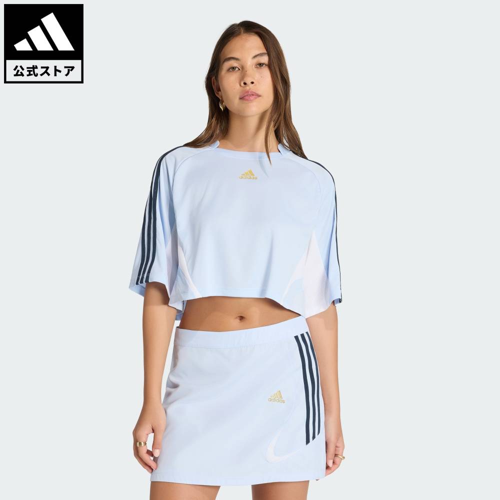 【公式】アディダス adidas 返品可 ライフスタイル チームガイスト 2.0 Tシャツ オリジナルス レディース ウェア・服 Tシャツ 青 ブルー KC6408