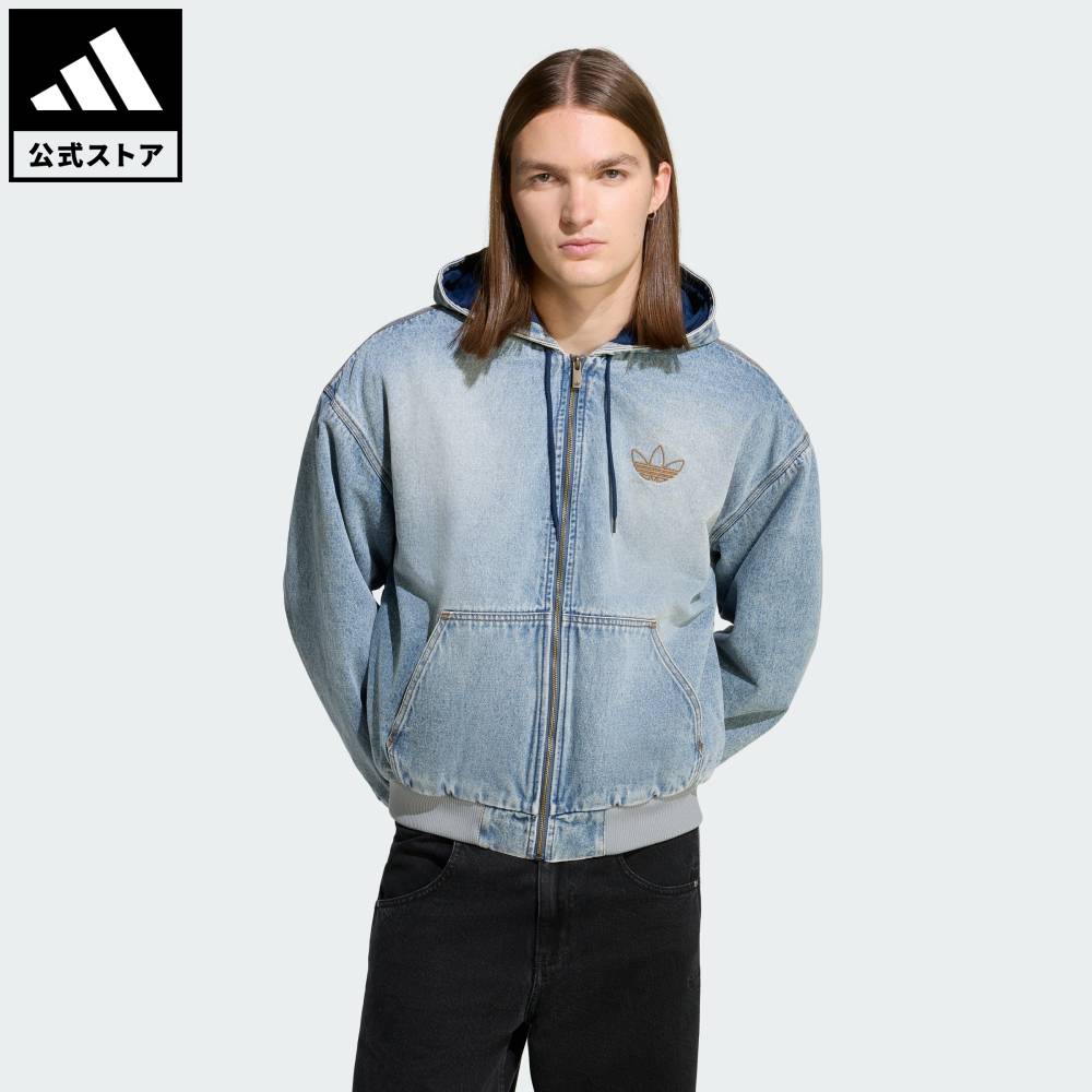【公式】アディダス adidas 返品可 ライフスタイル デニム パデッド ジャケット オリジナルス メンズ ウェア・服 ジャケット 青 ブルー KE0131
