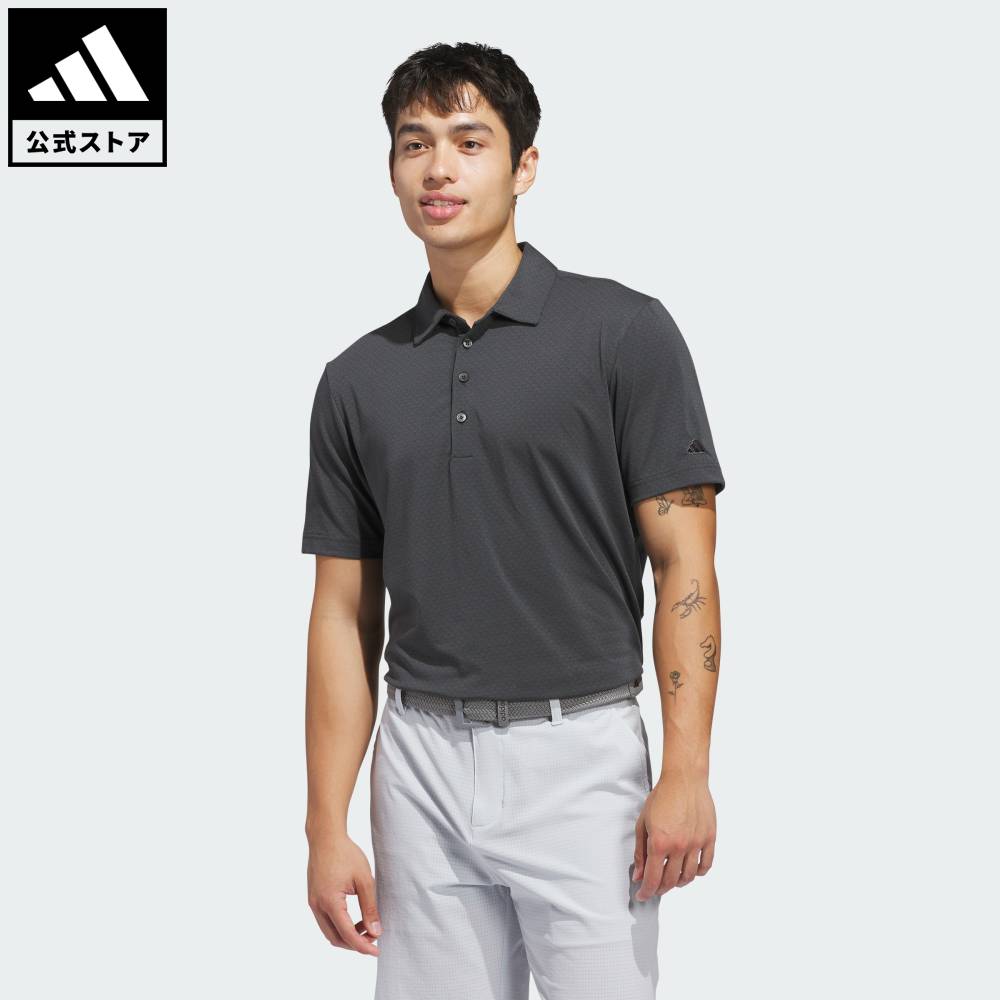 乐天商城 - 【ポイント10倍 5/9 20:00～5/20 23:59】 【公式】アディダス adidas 返品可 ゴルフ アルティメット365+ GO-TO プリント ポロシャツ パフォーマンス メンズ ウェア・服 ポロシャツ グレー KF0109 【PT】