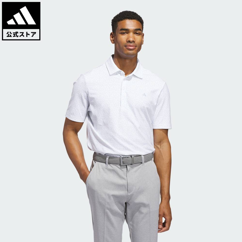 【公式】アディダス adidas 返品可 ゴルフ アルティメット365+ ソフトプリント ポロシャツ パフォーマンス メンズ ウェア・服 ポロシャツ 白 ホワイト KF0353