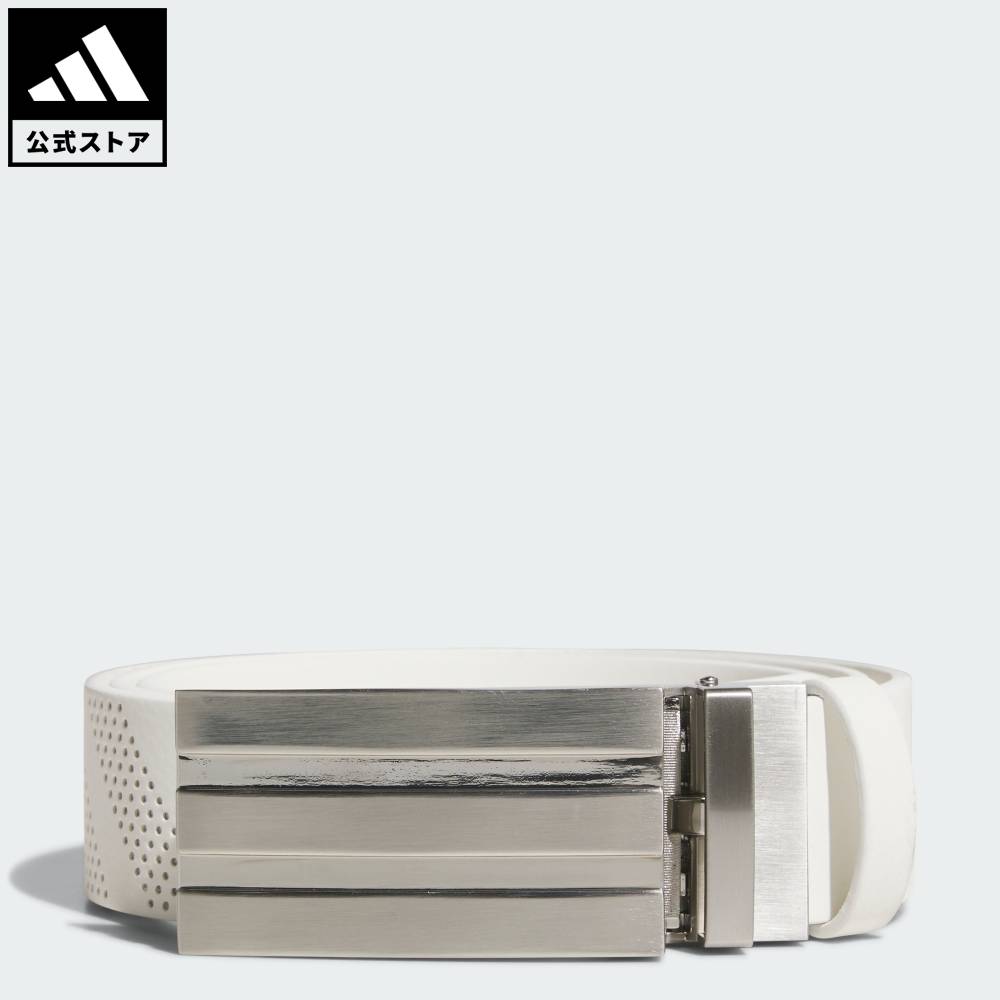 【公式】アディダス adidas 返品可 ゴルフ スリーストライプス バックル ポリウレタン レザー ノーホール ベルト パフォーマンス メンズ アクセサリー ...