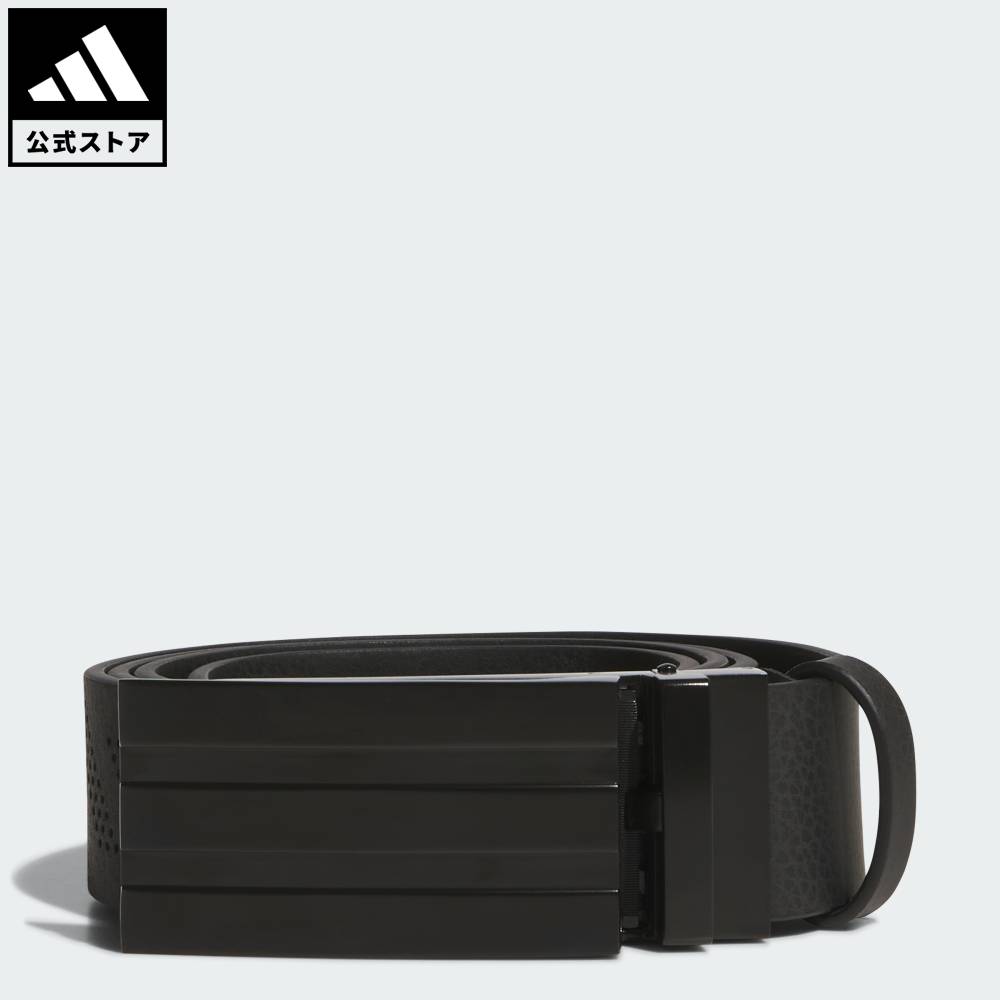 【公式】アディダス adidas 返品可 ゴルフ スリーストライプス ノーホールベルト パフォーマンス メンズ アクセサリー ベルト 黒 ブラック KF0451