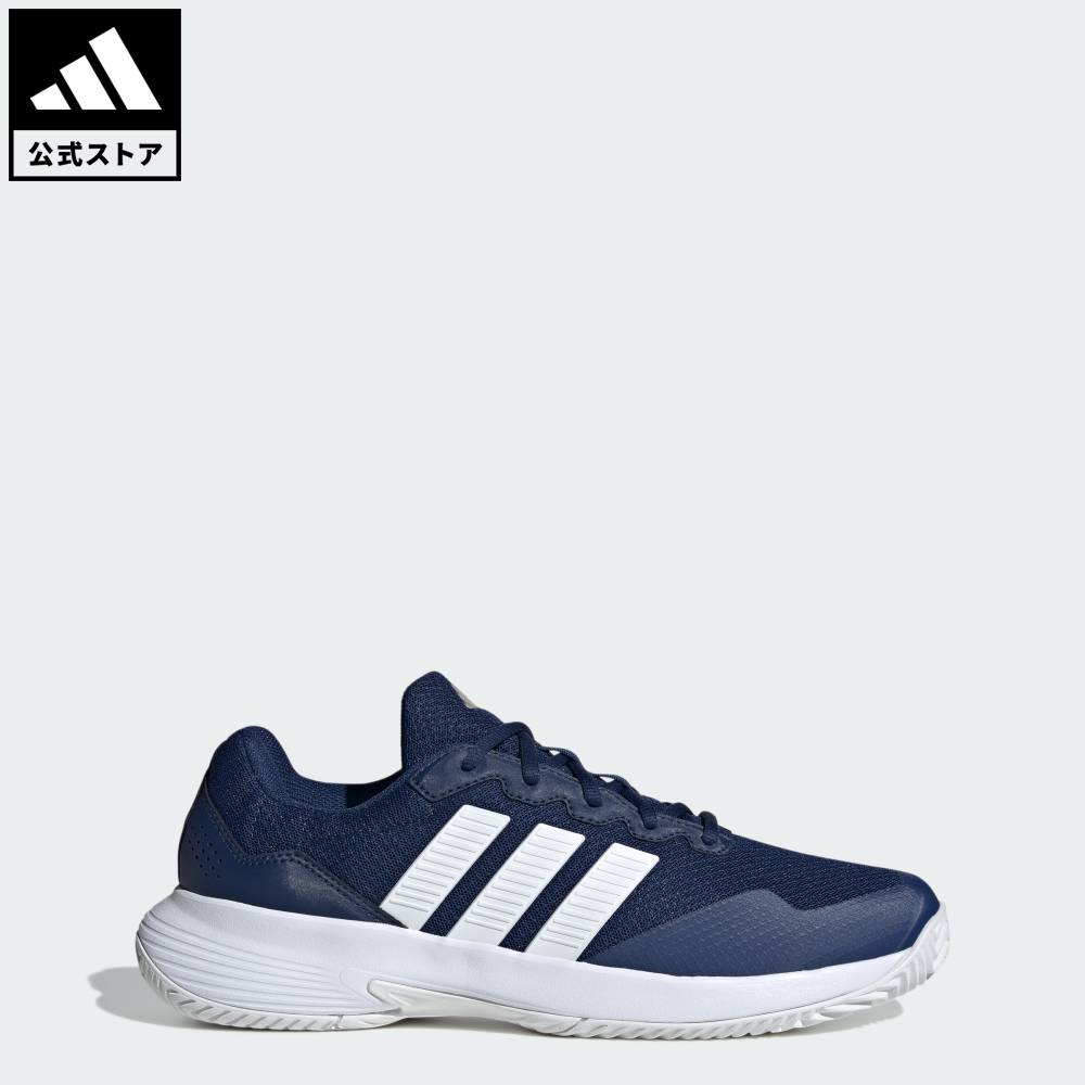 乐天商城 - 【公式】アディダス adidas 返品可 テニス ゲームコート 2 テニス / Gamecourt 2 Tennis パフォーマンス メンズ シューズ・靴 スニーカー 青 ブルー KI0784