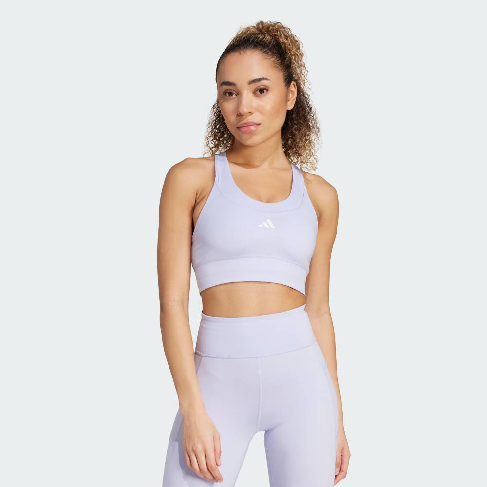 【50％OFFクーポン対象 04/14 20:00～04/20 23:59】 【公式】アディダス adidas 返品可 ジム・トレーニング ラン ポケット ミディアムサポートブラ パフォーマンス レディース ウェア・服 スポーツブラ 紫 パープル JI5991 3