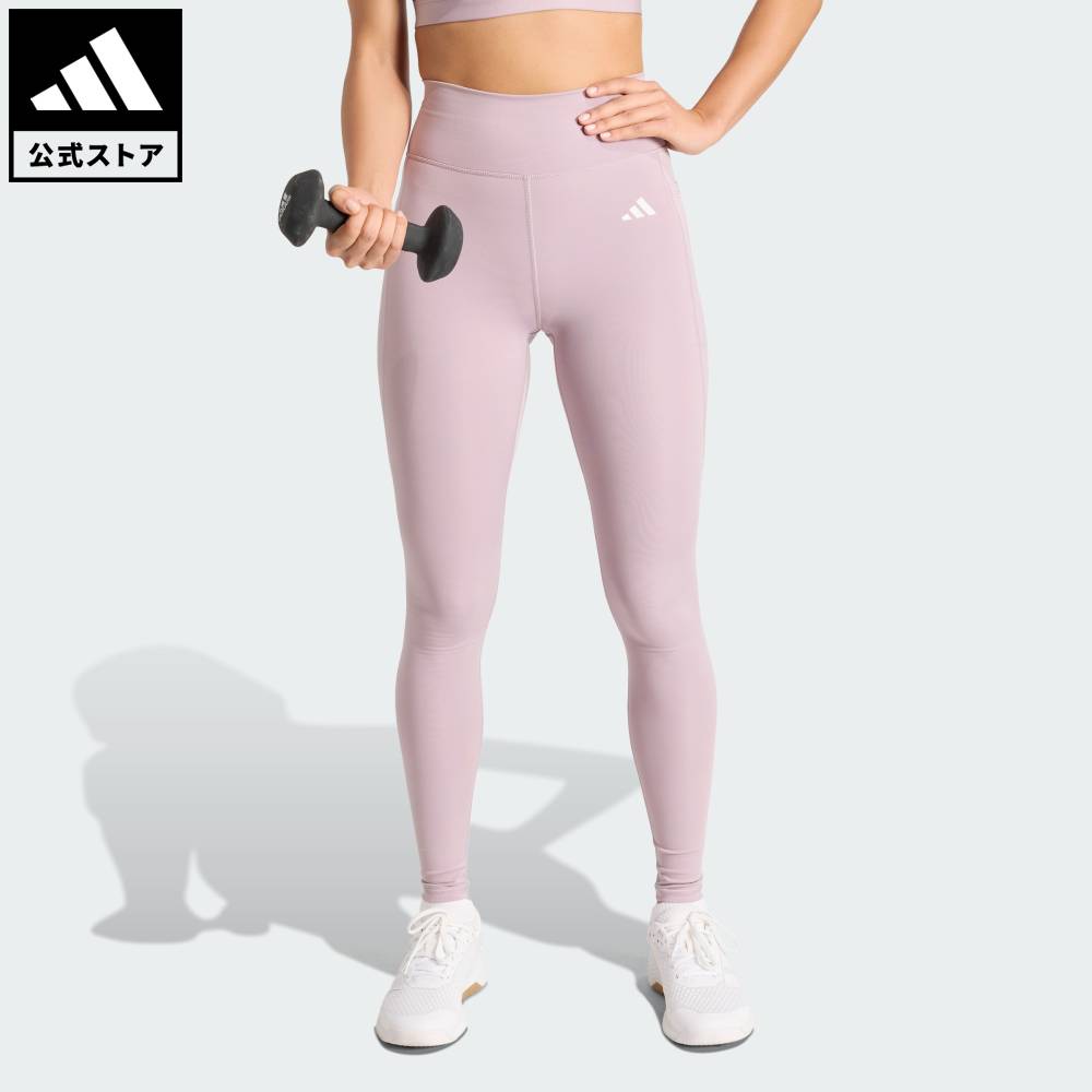乐天商城 - 【ポイント20倍 5/9 20:00～5/20 23:59】 【公式】アディダス adidas 返品可 ジム・トレーニング Optimé エッセンシャルズ スタッシュポケット フルレングスレギンス パフォーマンス レディース ウェア・服 タイツ・レギンス 紫 パープル JZ4946 【PT】