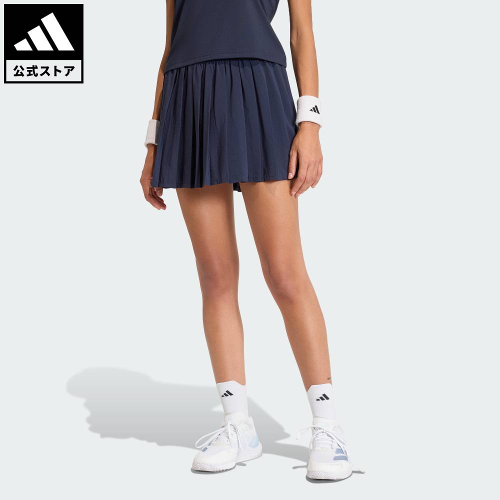 Brand：パフォーマンスSports：テニスCategory：ウェア・服【09cg】【color:ブルー】【size:J/S】 【size:J/M】 【size:J/L】 【size:J/XL】 スポーツブランドアディダス公式ショップ返品・交換についてテニス クラシックス スカート伝統と革新を融合させたテニス クラシックス スカート。コートでも街でも、パフォーマンスとスタイルを同時に楽しめる一枚。伝統的なテニススタイルに敬意を払いつつ、目を引くカラーブロッキングとステッチ入りのコントラスト ストライプをプラスした、コートの躍動感を映し出すスカート。スリムフィットと伸縮性に優れた全面ウエストバンドにより、快適でずれにくいフィット感を実現し、のびのびと自信を持って動ける。通気性の高いクライマクール素材が熱を逃し、快適なはき心地を保つ。サービスエースを狙うコート上でも、リラックスして過ごすオフの日でも、このアディダスのスカートが頼れる一枚。クラシックなデザインにモダンなエッセンスをプラスしたこのテニススカートで、コートの上でも日常のスタイリングでも、自分らしさをアピール。クライマクールテクノロジーを採用し、涼しく快適なはき心地を実現したスリムフィットのスカート。スリムフィット伸縮性に優れた全面ウエストバンドポリエステル86% / ポリウレタン14%クライマクールテクノロジー商品番号：KA6772色：Legend Inkモデル：RP117スポーツ：テニステクノロジー：クライマクールSizeウエストヒップ総丈J/SJ/MJ/LJ/XL60cm64cm68cm71cm62cm66cm70cm73cm33cm33cm33cm33cm※ 上記の数値はそれぞれのサイズにおける製品の寸法を表しています。※ 商品によっては、表示の寸法から若干の誤差（1～2cm）が発生する場合があります。※ 同じサイズでも、製品の素材の特徴やデザインによって着用感が異なる場合があります。Other Color