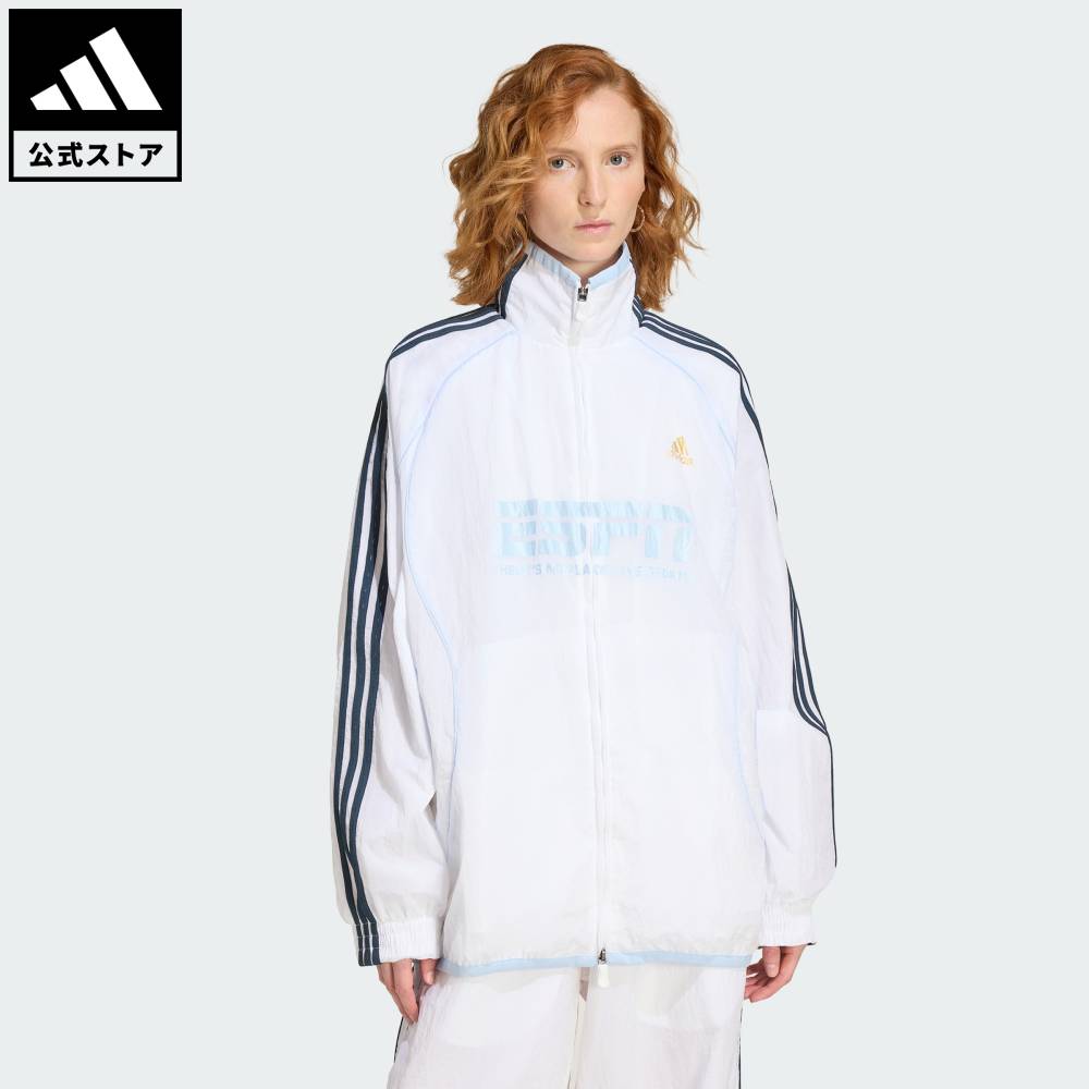【公式】アディダス adidas 返品可 ライフスタイル チームガイスト 2.0 トラックトップ オリジナルス レディース ウェア・服 ジャージ 白 ホワイト KC6396