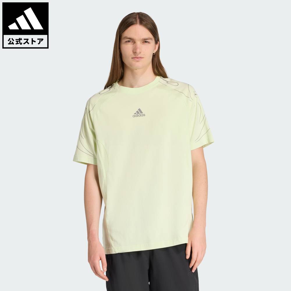 乐天商城 - 【40％OFFクーポン対象 05/09 20:00～05/20 23:59】 【公式】アディダス adidas 返品可 ライフスタイル アディレニウム シーズン4 チームガイスト グラフィック 半袖Tシャツ オリジナルス メンズ ウェア・服 Tシャツ 緑 グリーン KF8540