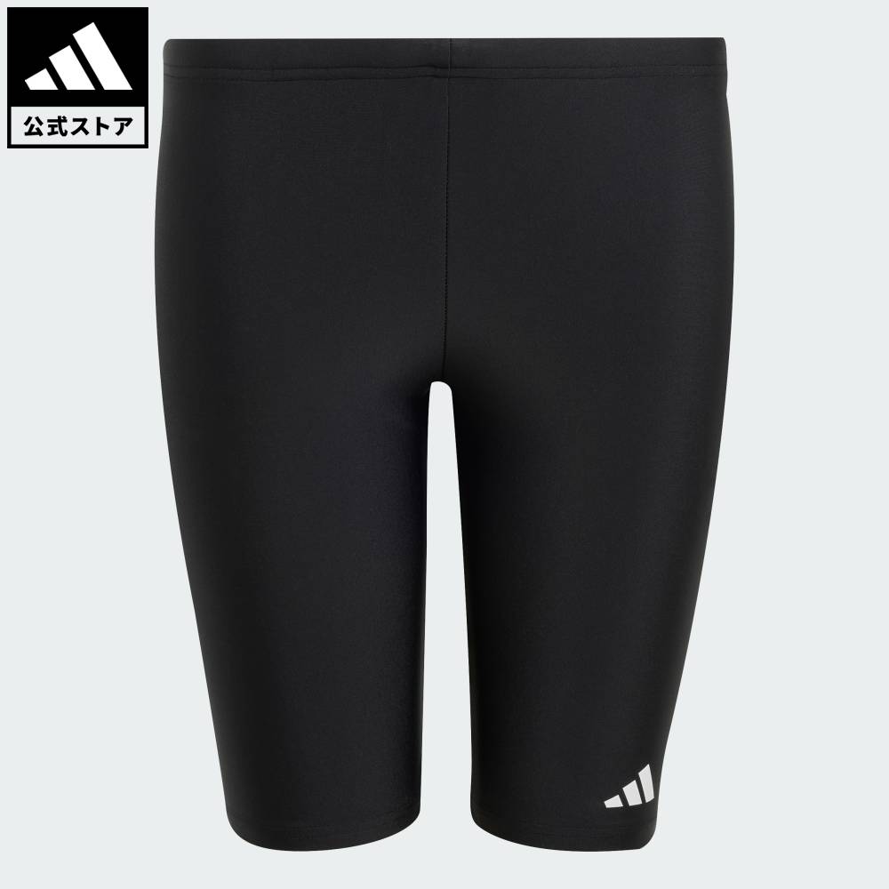 ADIDAS - 【公式】アディダス adidas 返品可 水泳 スイム ハーフスパッツ キッズ パフォーマンス キッズ／子供用 ウェア・服 水着 黒 ブラック JY9794