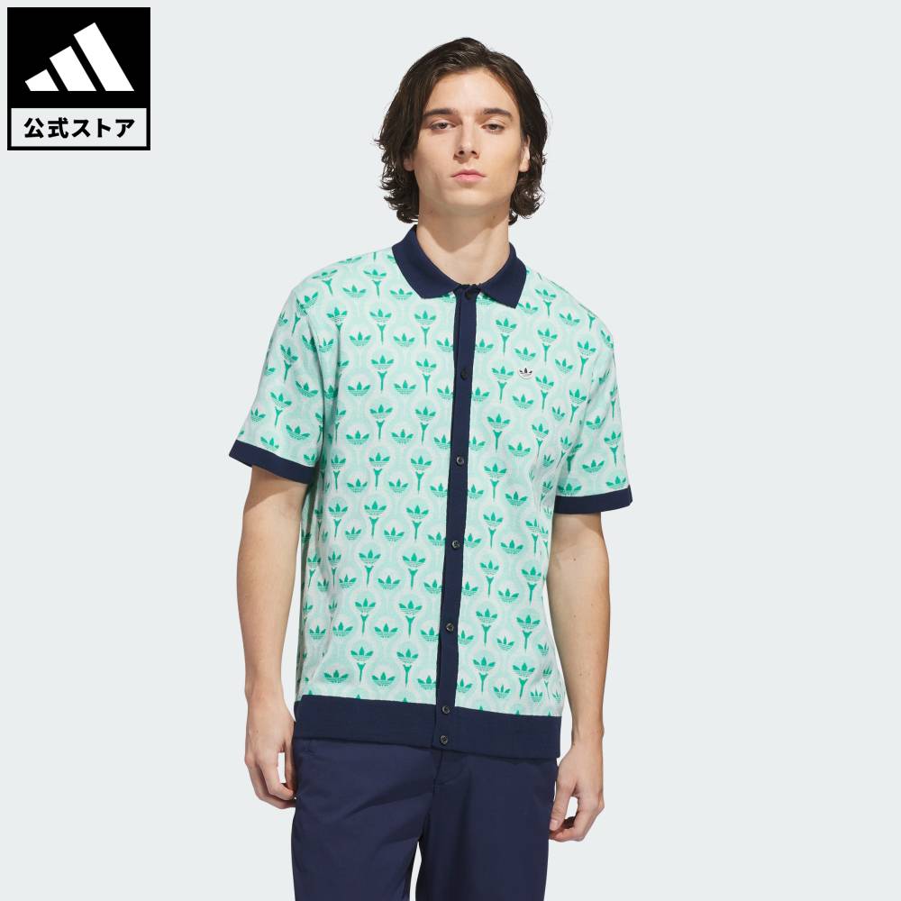 【公式】アディダス adidas 返品可 ゴルフ オリジナルス ニットポロシャツ オリジナルス メンズ ウェア・服 ポロシャツ 白 ホワイト KB3790