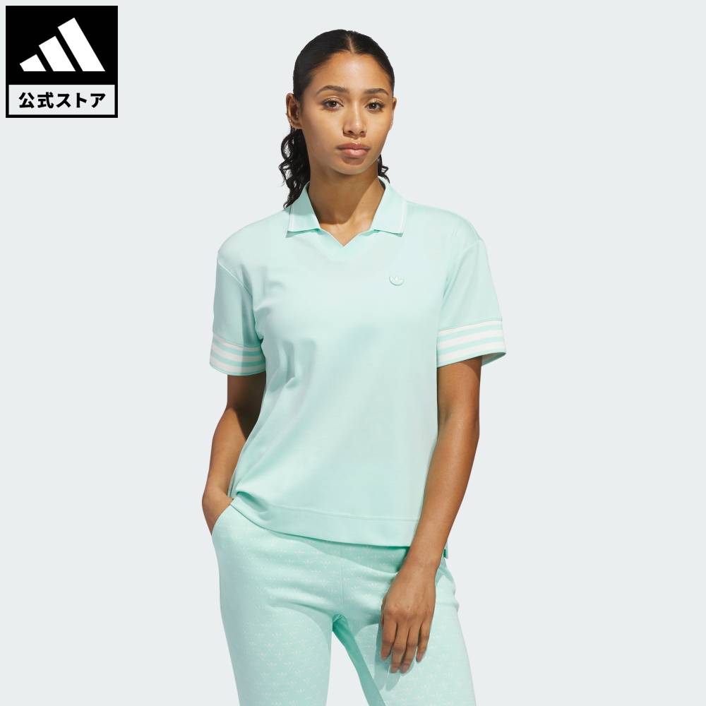 乐天商城 - 【公式】アディダス adidas 返品可 ゴルフ オリジナルス スリーストライプス ポロシャツ オリジナルス レディース ウェア・服 ポロシャツ 緑 グリーン KB8602